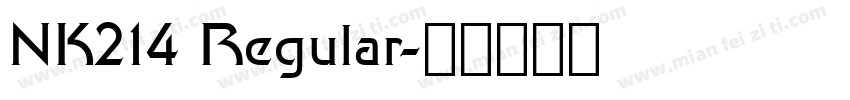 NK214 Regular字体转换
